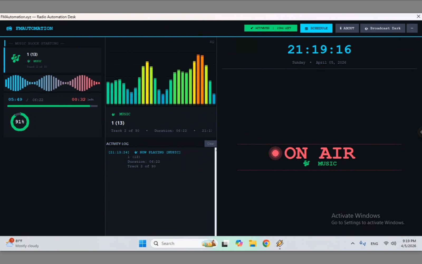 Player Dashboard