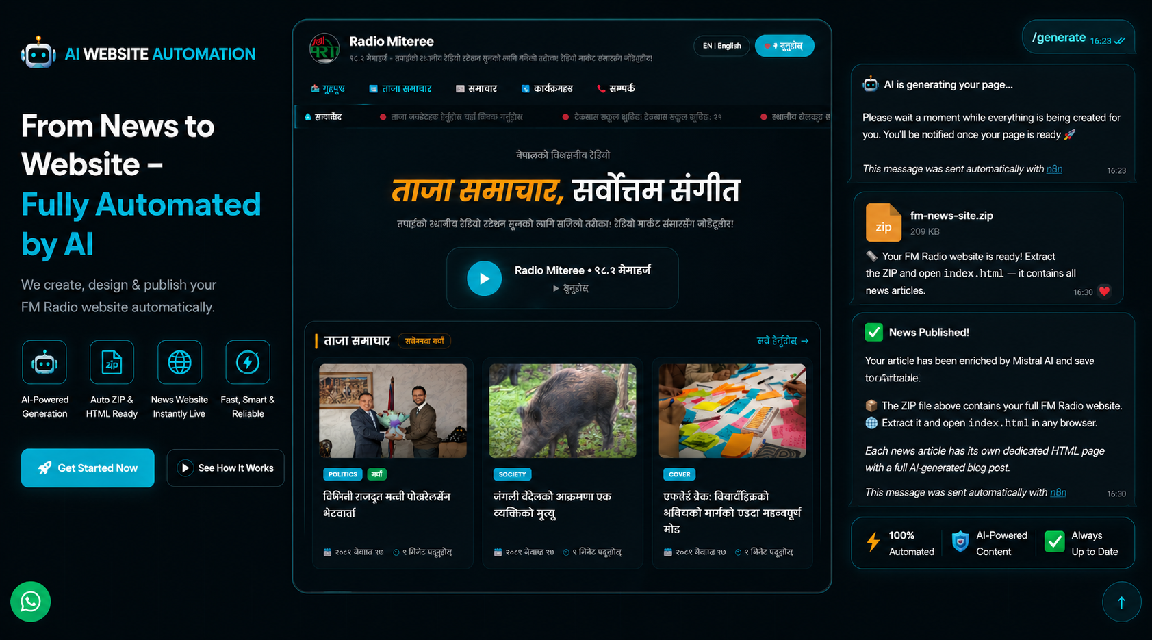 Generated Website